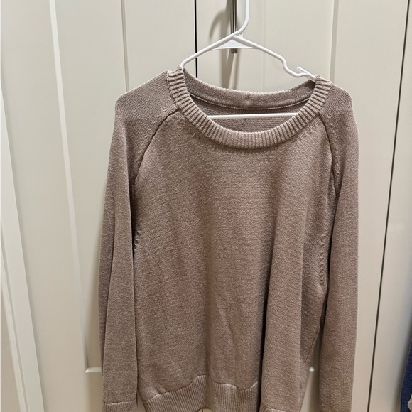 Abercrombie & Fitch Sweaters - Abercrombie & Fitch Taupe Crew Neck Madeline Sweater